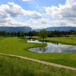 Green surroundings of Bled Royal golf course
